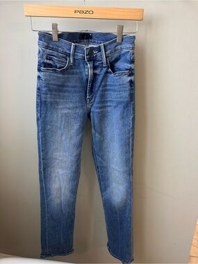 MOTHER Women's Cropped Slim Jeans in Medium Blue